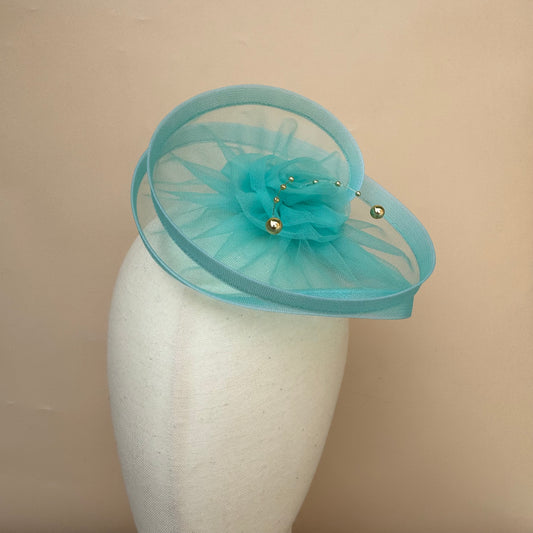 Turquoise Blue Fascinator