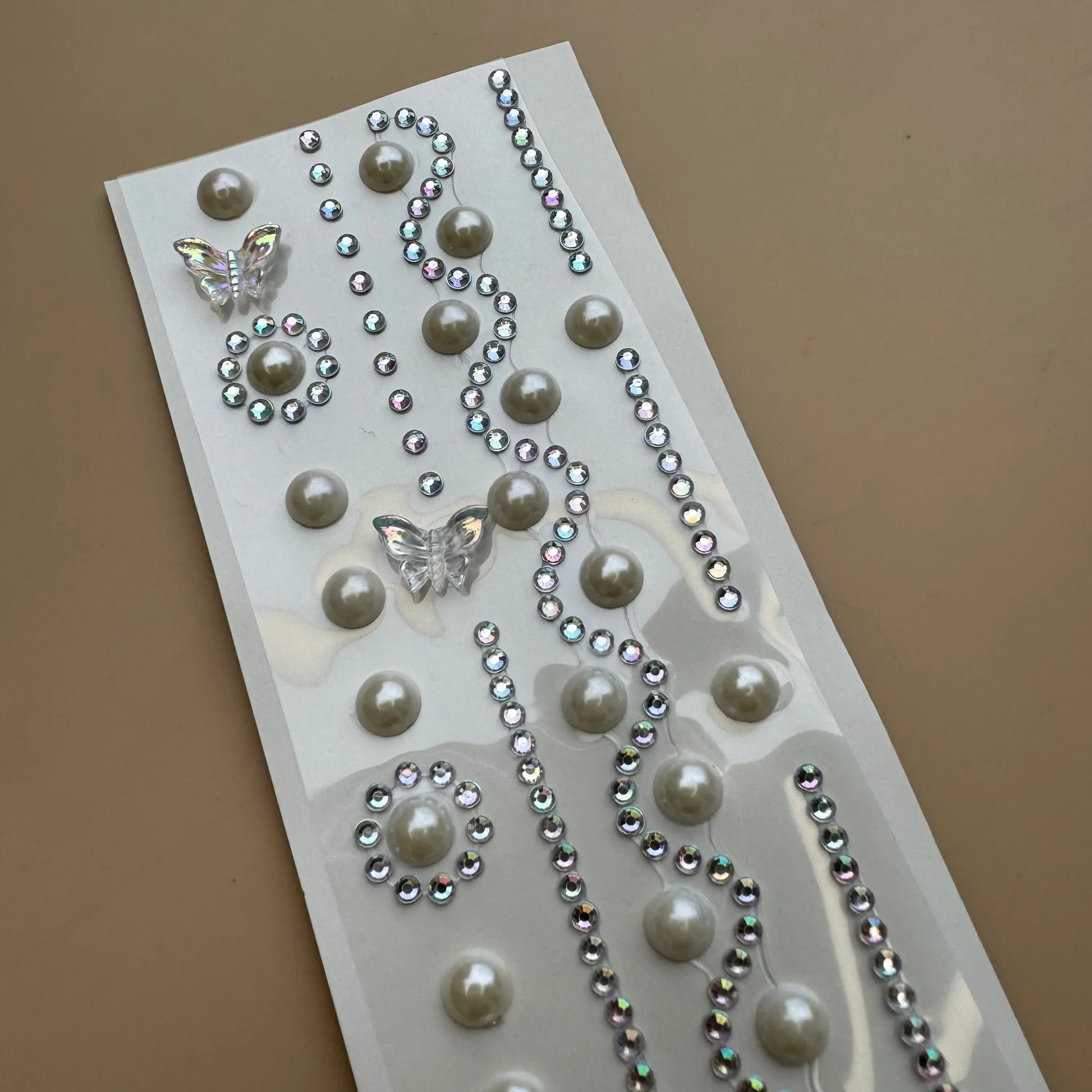Pearl Butterfly Hair Stickers