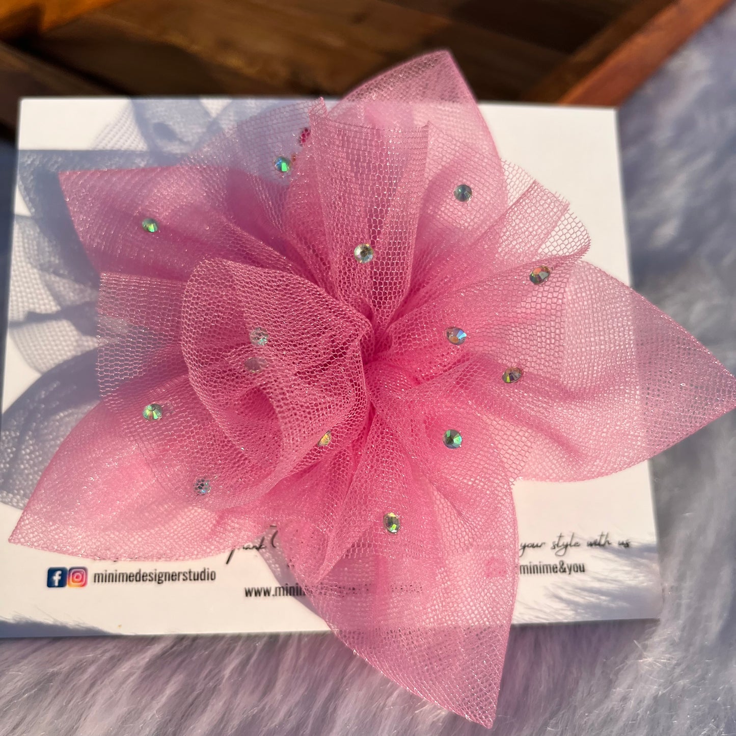 Lavender Twilight Petals Designer Hair Clip