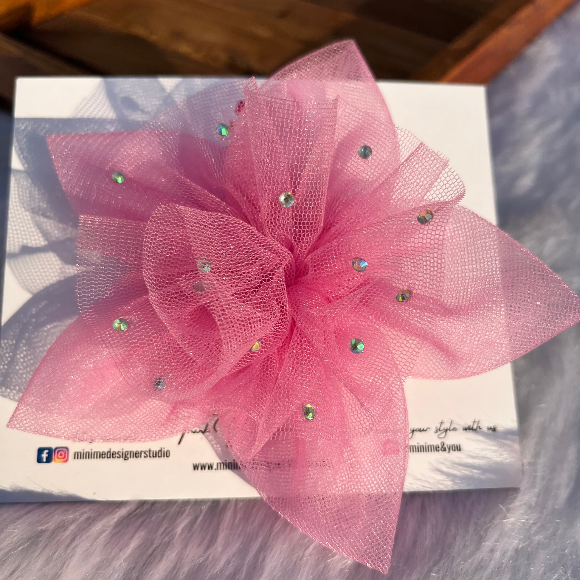 Lavender Twilight Petals Designer Hair Clip