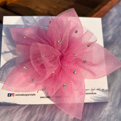 Lavender Twilight Petals Designer Hair Clip