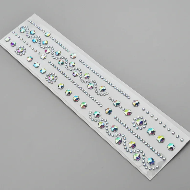 Crystal Star Hair Stickers