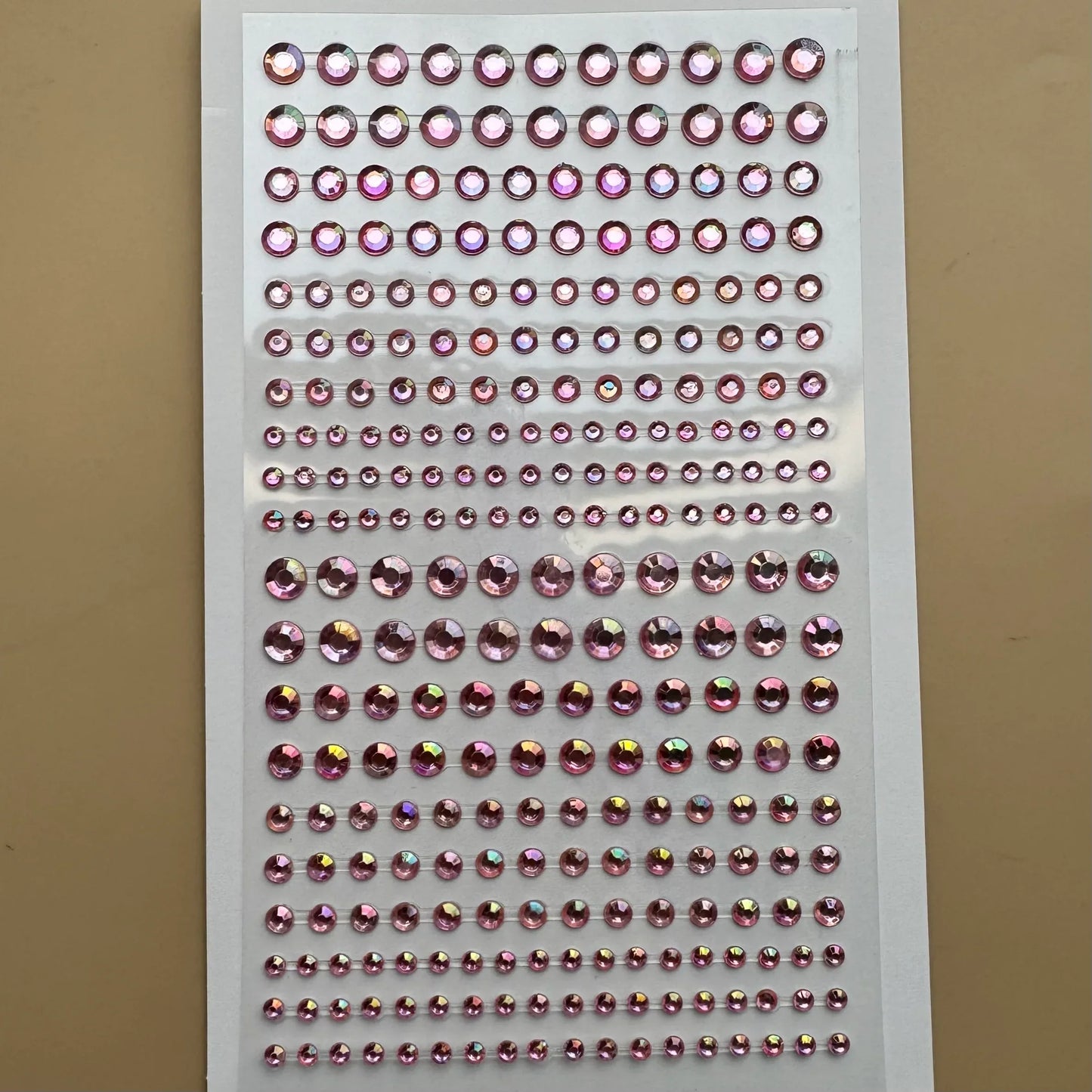 Rhinestone Pink Bling Hair Stickers