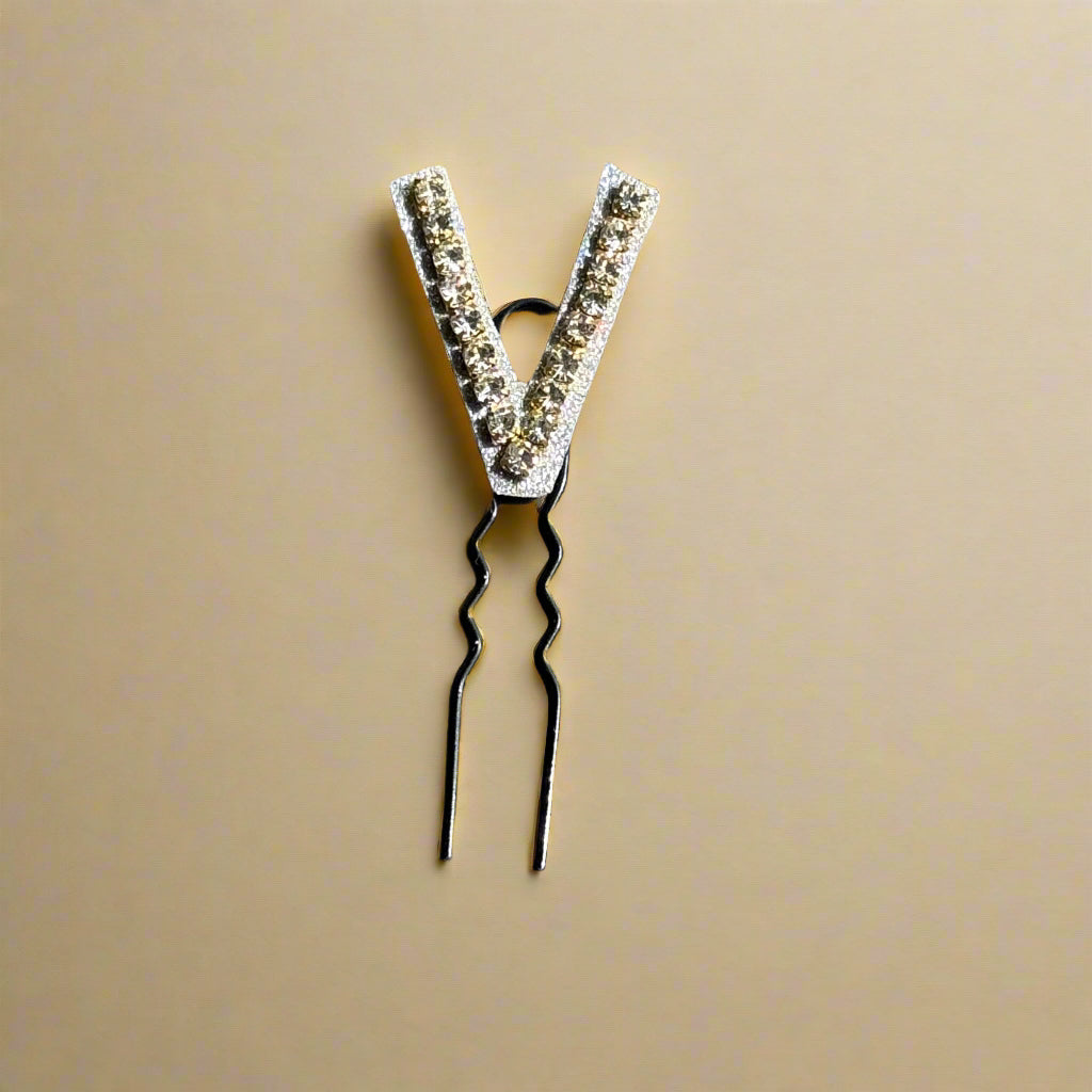 Custom Name Crystal Luxe Letter Clips