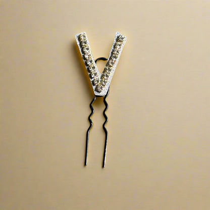 Custom Name Crystal Luxe Letter Clips