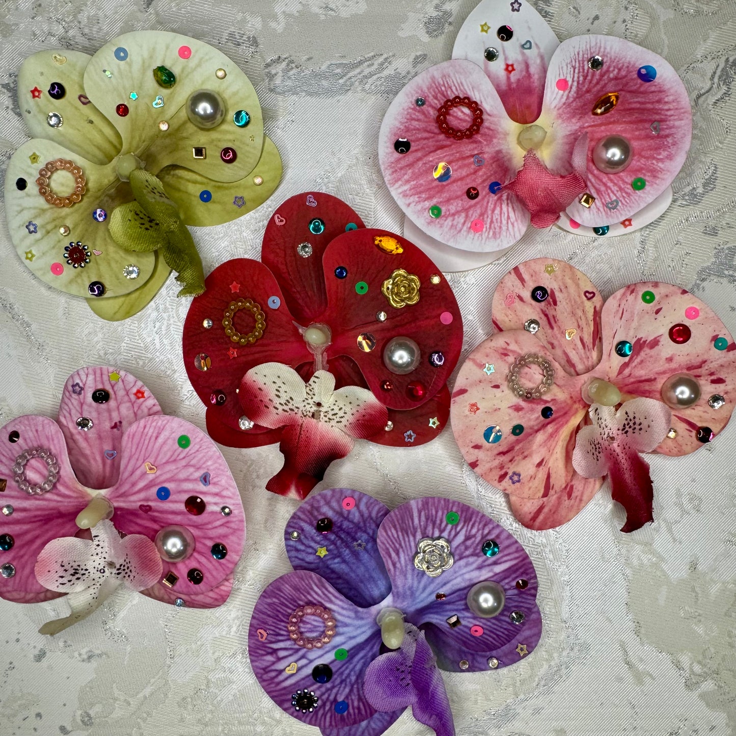 Orchid Beach Hair Clip