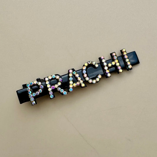 Personalized Crystal Name Hair Clip