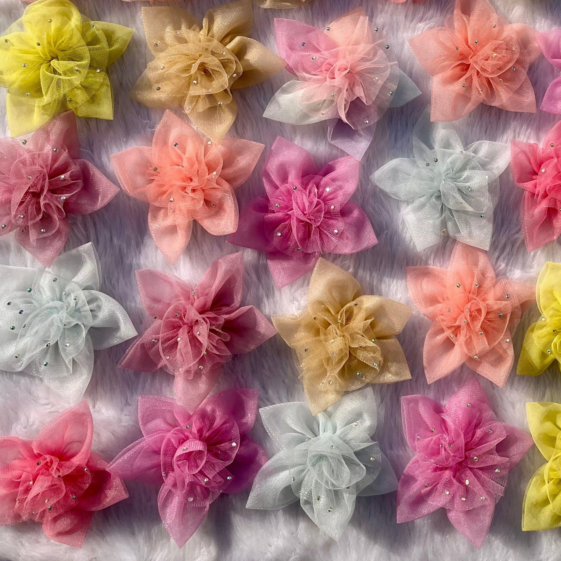 Bulk Floral Twilight Petals Hair Clips  – Pack of 30 / 50