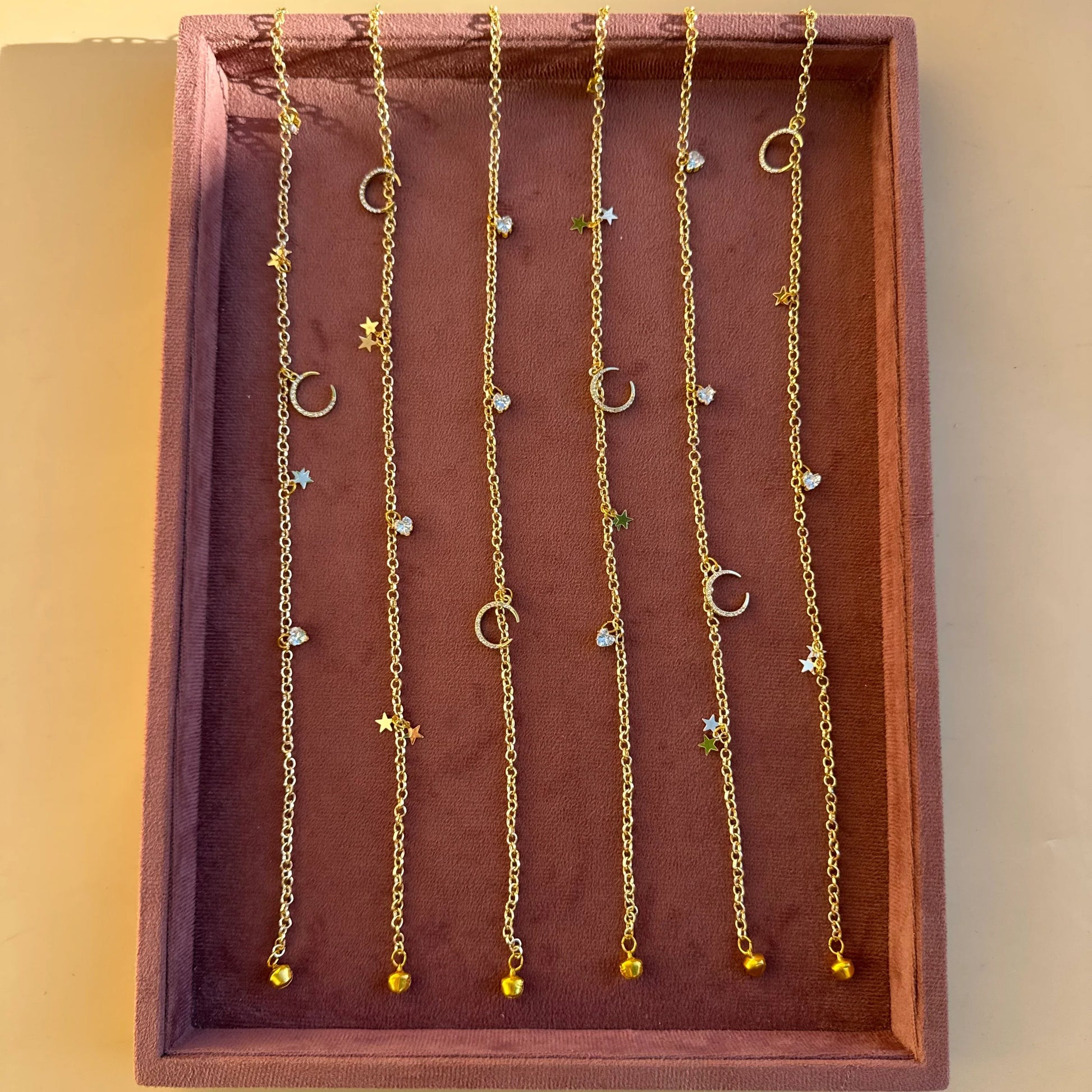 Celestial Moon & Star Hair Chain
