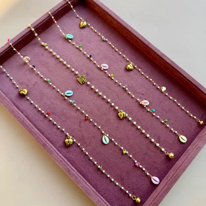 Hear & Butterfly Charm Hair Chains
