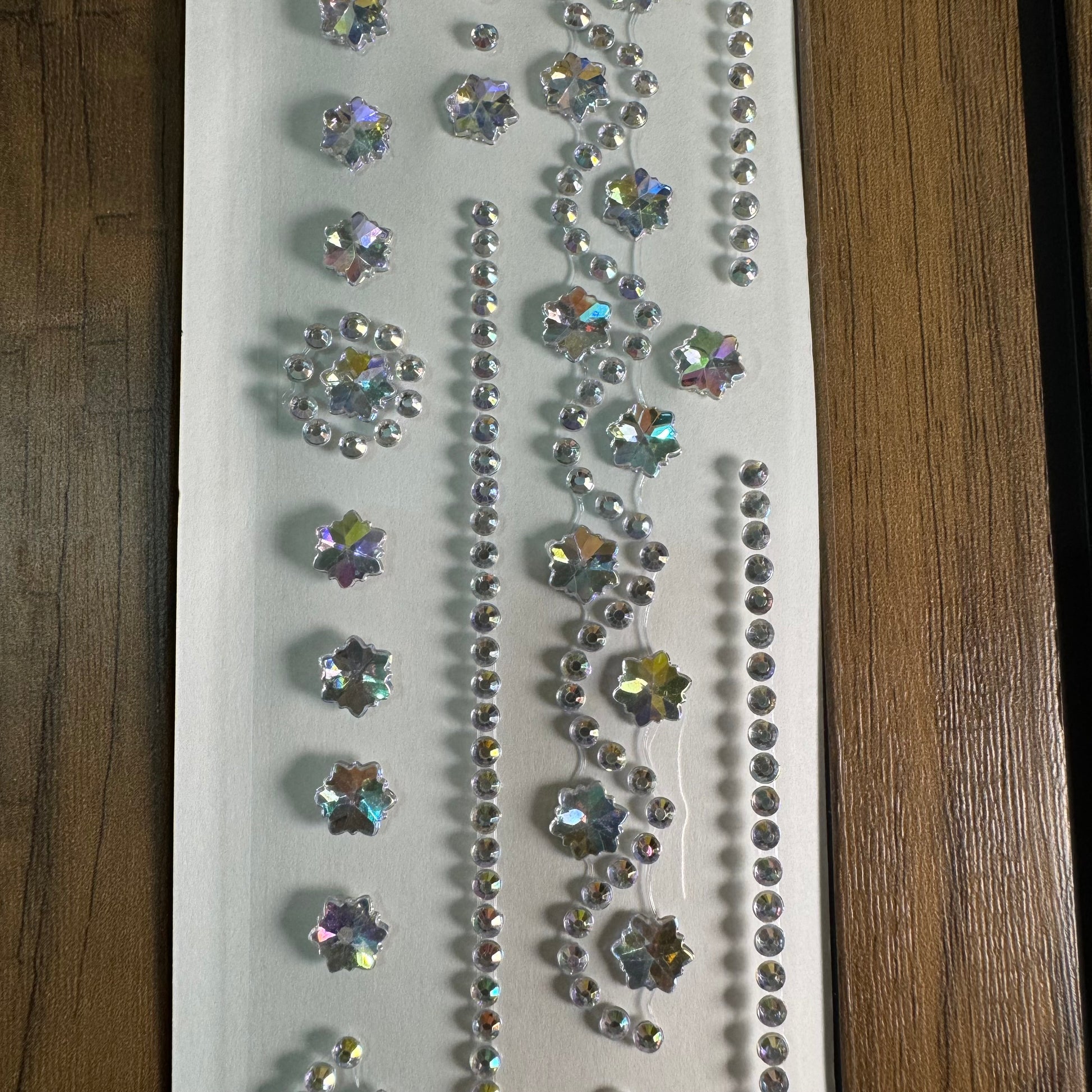 Pearl Butterfly & Stars 3D Hair Sticker Sheet | Self-Adhesive