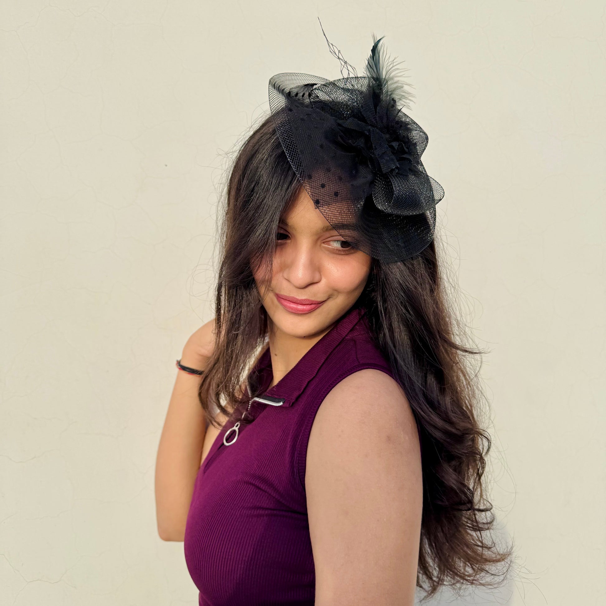  Cocktail Black Fascinator Hat