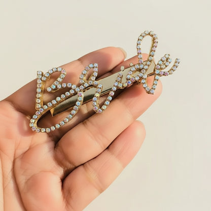 MultiColor Crystal “Bride” Hair Clip