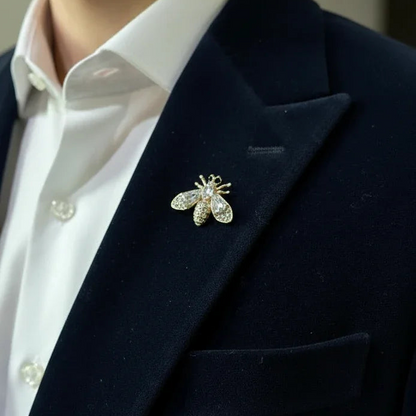 Crystal Bee Brooch Pin