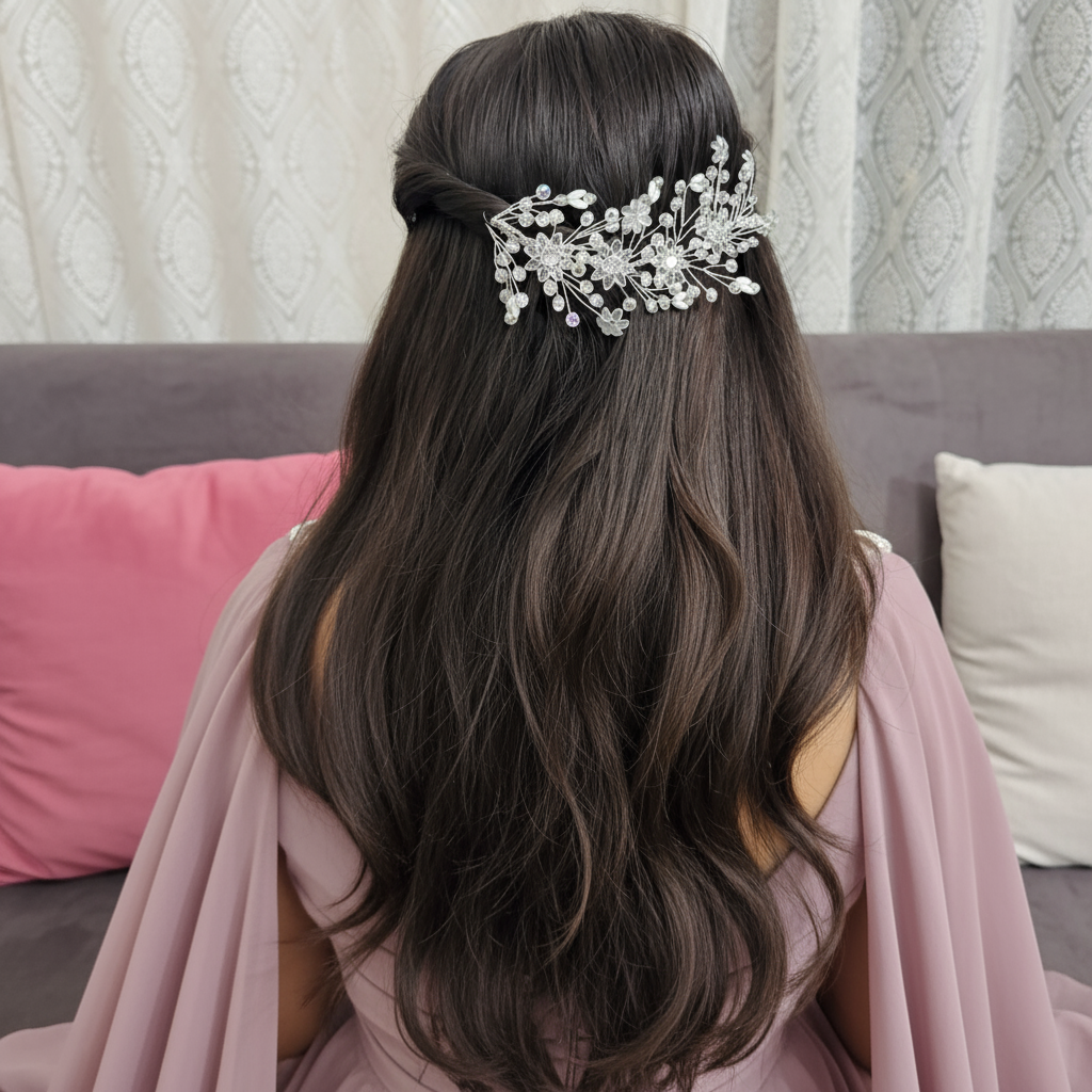 Celestial Bloom Bridal Hair Vine