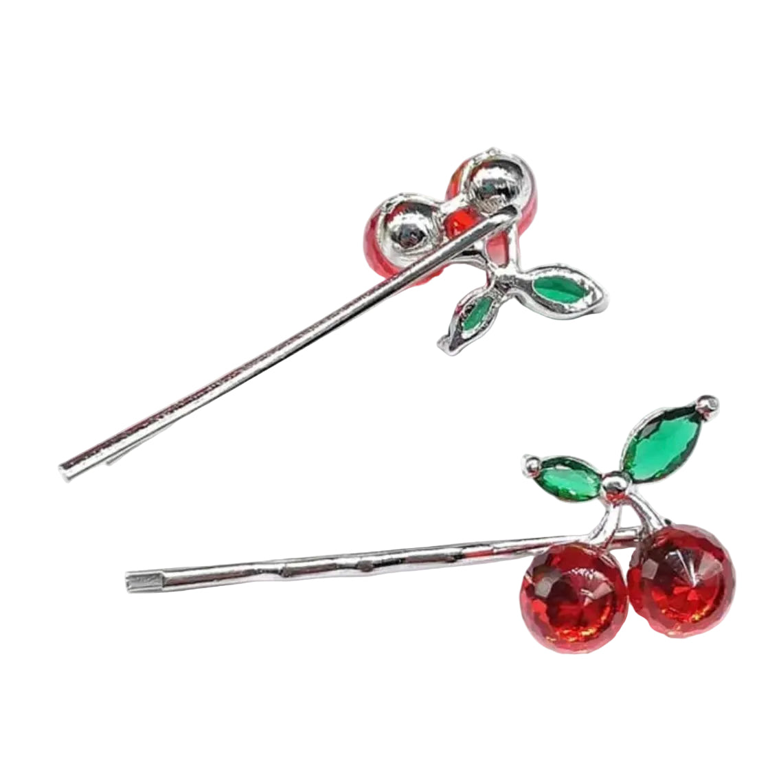 Crystal Cherry Hair Clip & Pin Set