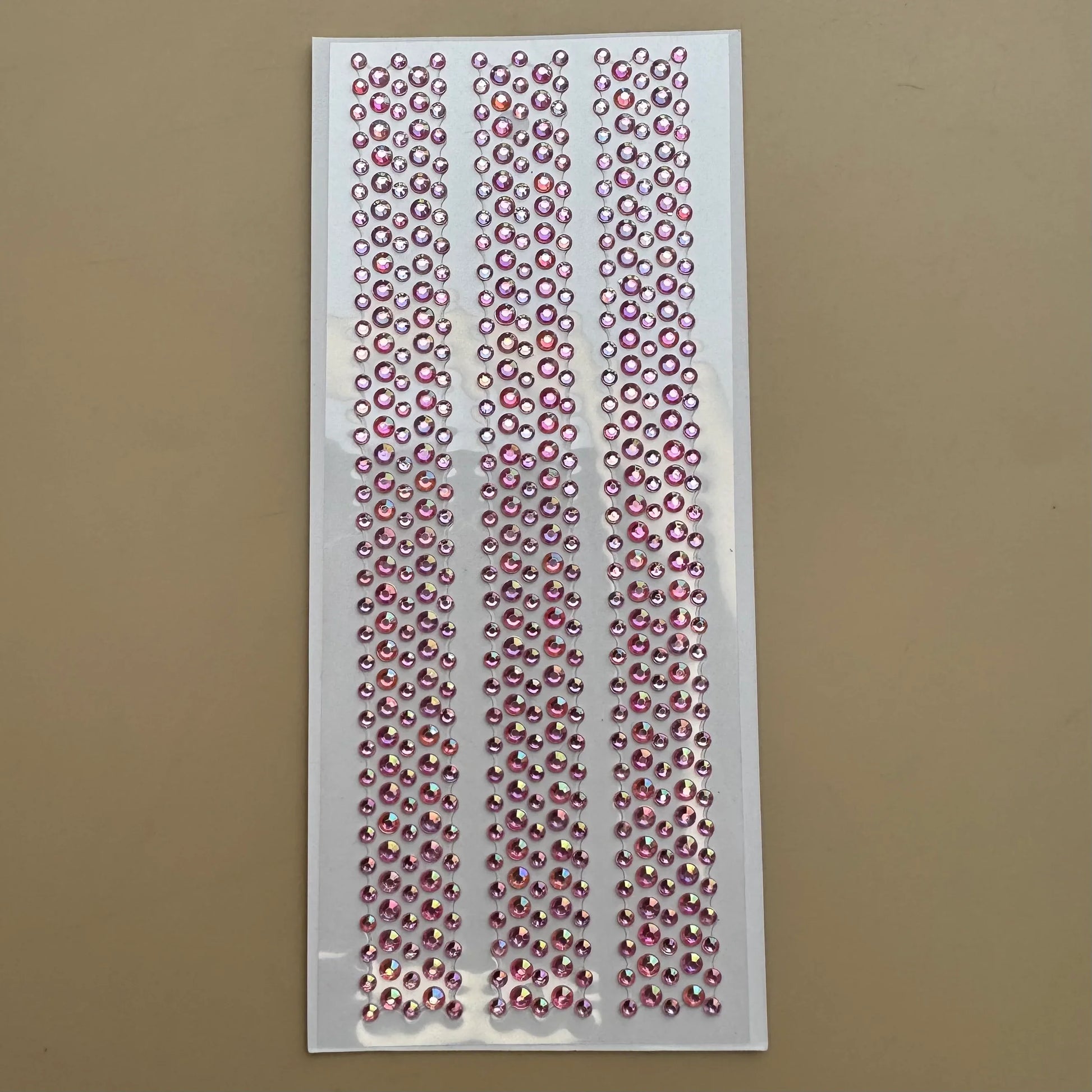 Rhinestone Pink Bling Hair Sticker | Self-Adhesive