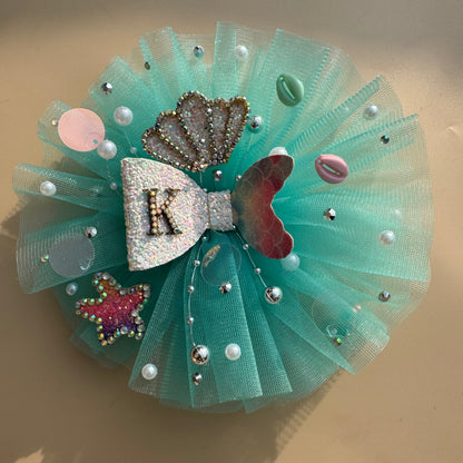 Ocean World sea green Fascinator