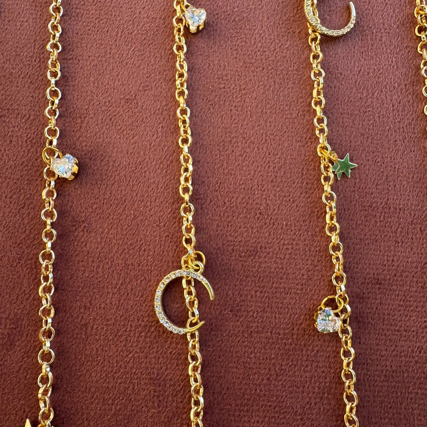 Celestial Moon & Star Hair Chain