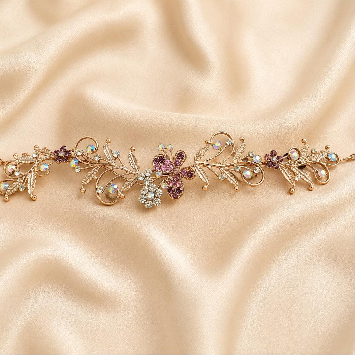Aurora Garden Floral & Butterfly Hair Vine