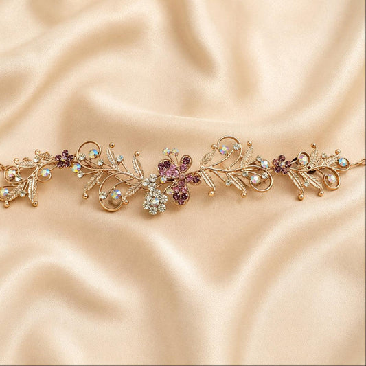 Aurora Garden Floral & Butterfly Hair Vine