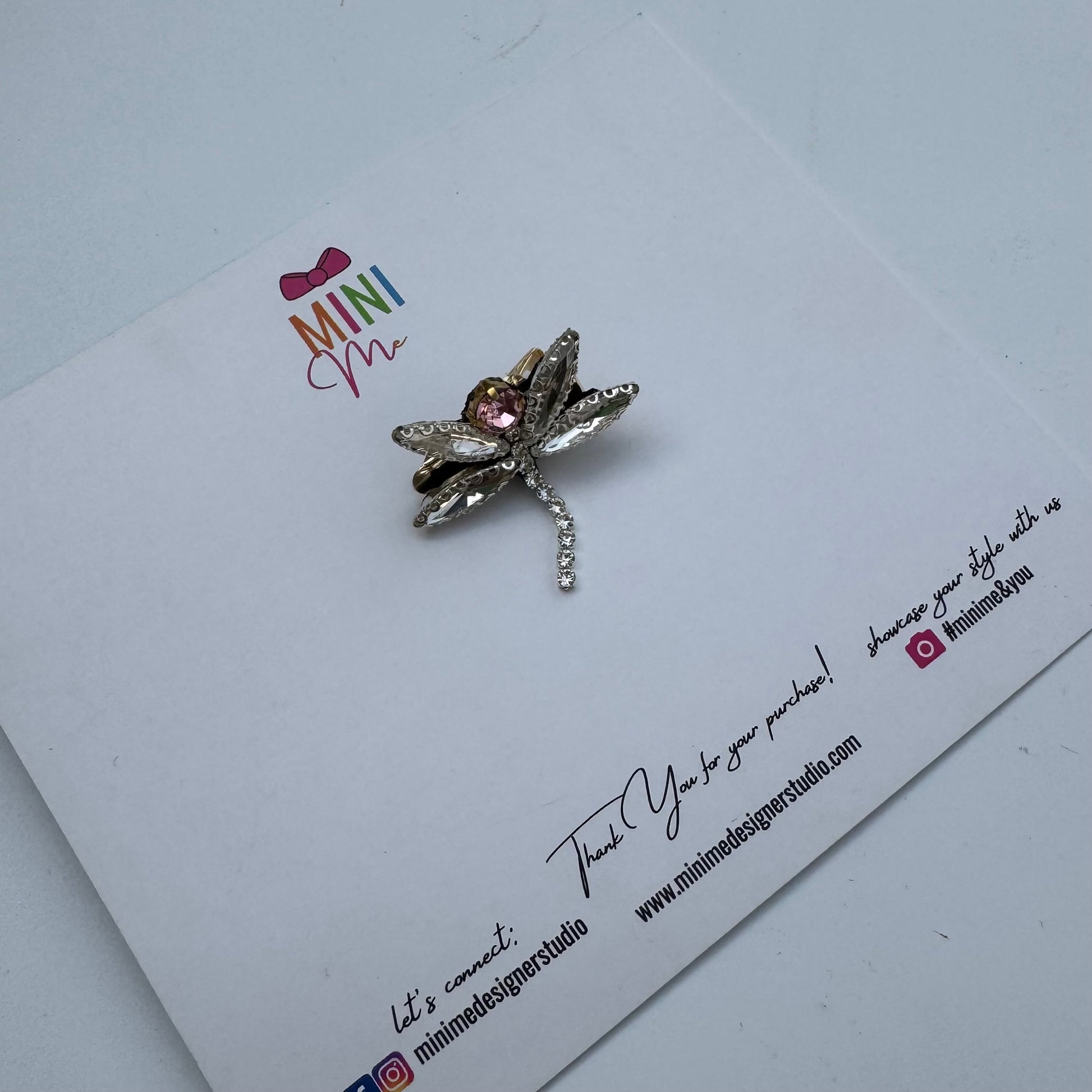 Crystal Dragonfly Hair Pin