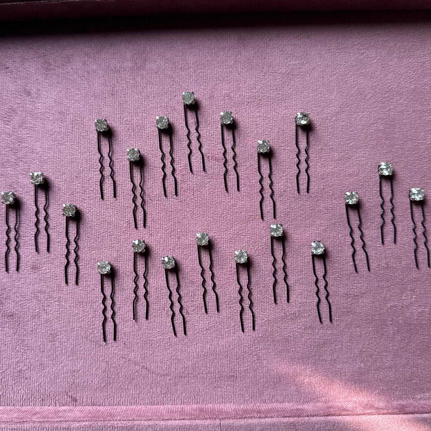 Premium Silver Crystal Pins