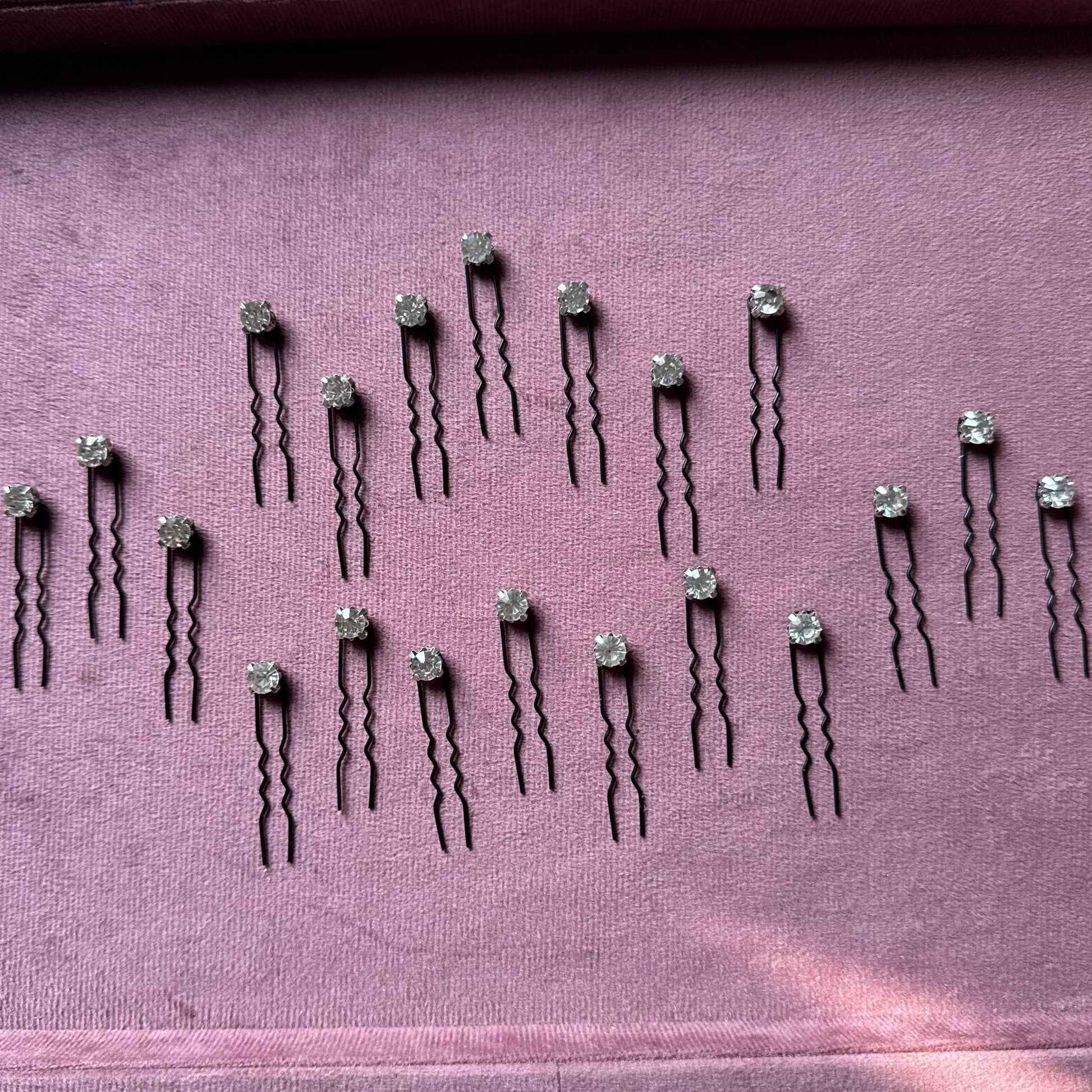 Premium Silver Crystal Pins