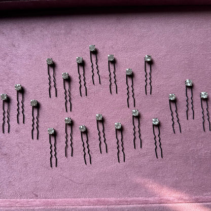 Premium Silver Crystal Pins