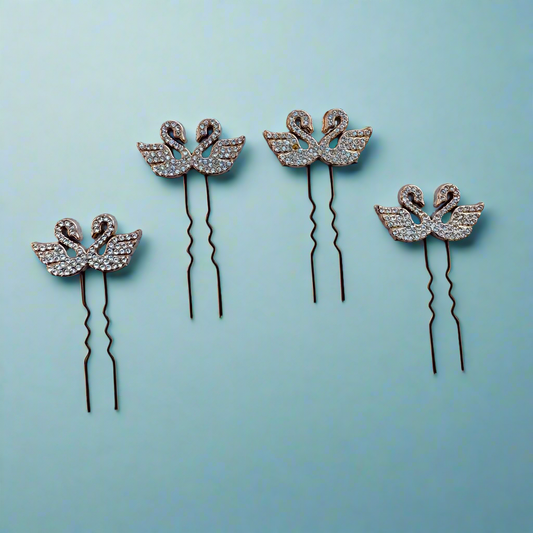 Swans Hair Bobby Pins