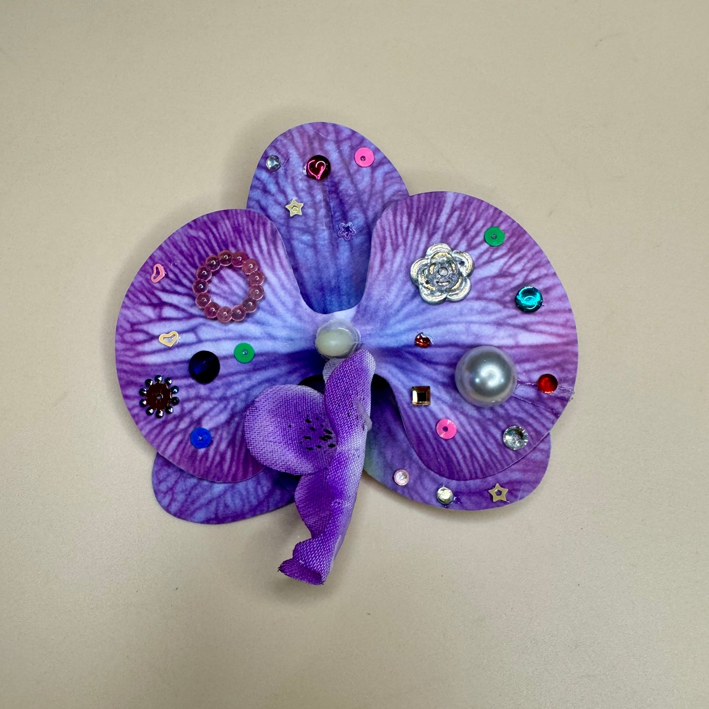 Orchid Beach Hair Clip