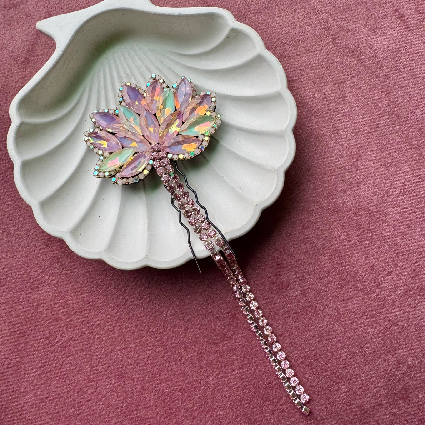 Aurora Blossom Tassel Hair Pin