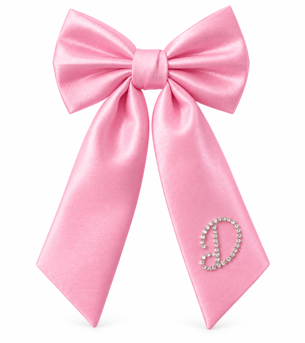 BLISS Custom Crystal Name Hair Bow - Pink