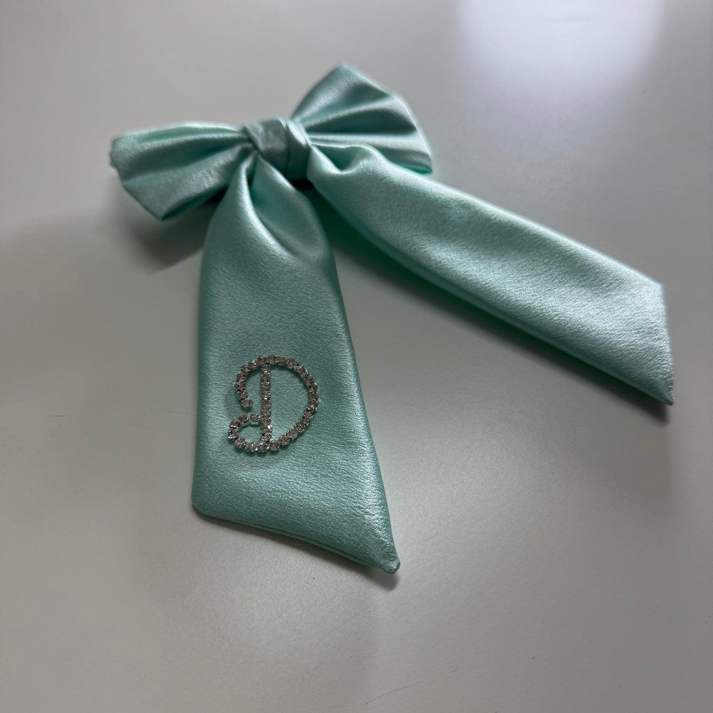 BLISS Custom Crystal Name Hair Bow Green