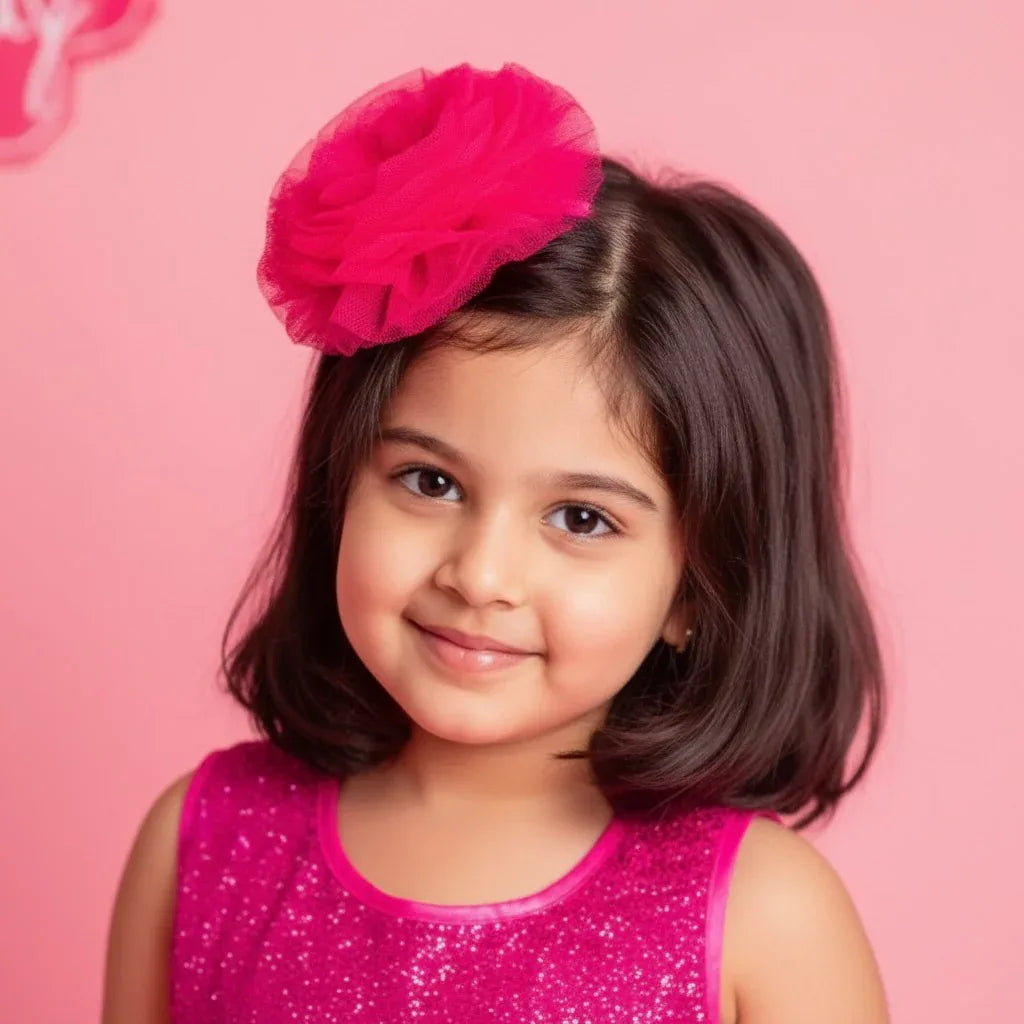 Barbie Pink Flower Fascinator