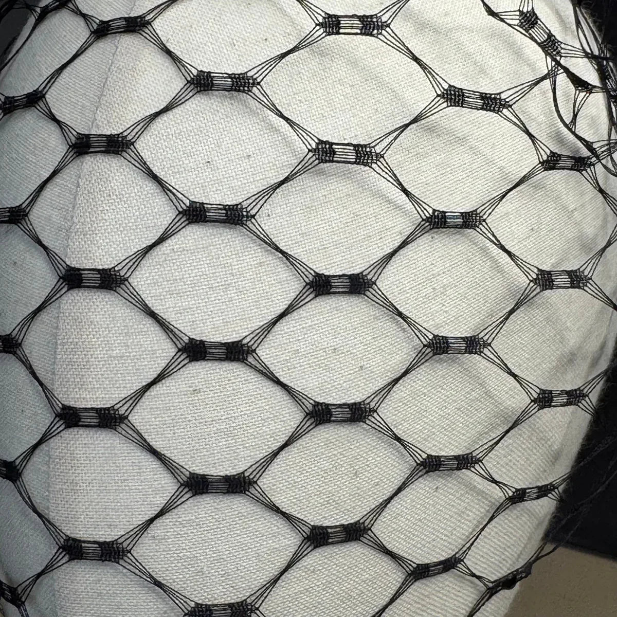 Black Russian Weave Vintage Birdcage Veil