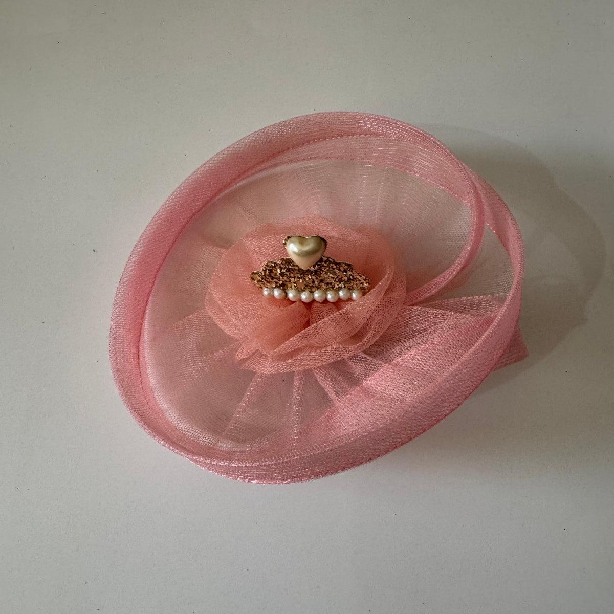 Blush Pink Princess Fascinator