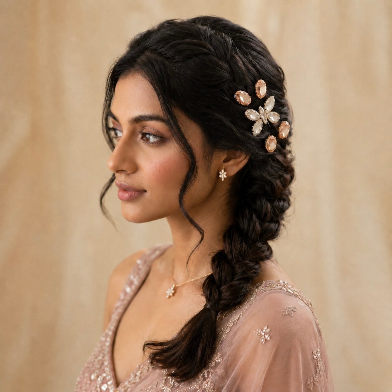 Blush_Spark_Butterfly_Gem_Stone_Hair_Pin_Set