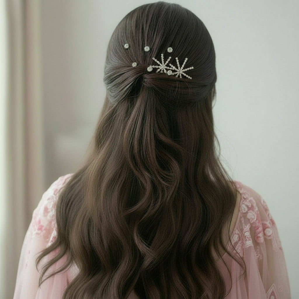 Crystal Starburst Hair Pin Set