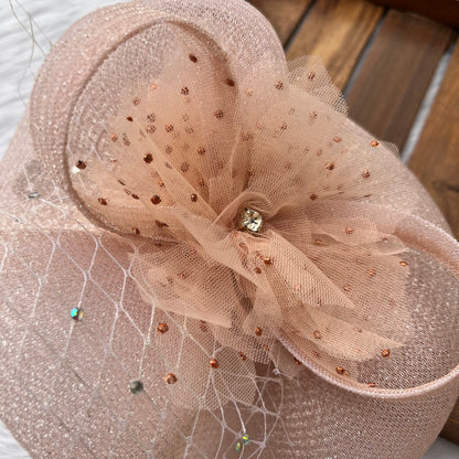Blush Pink Fascinator Hat Pin for Woman all ages