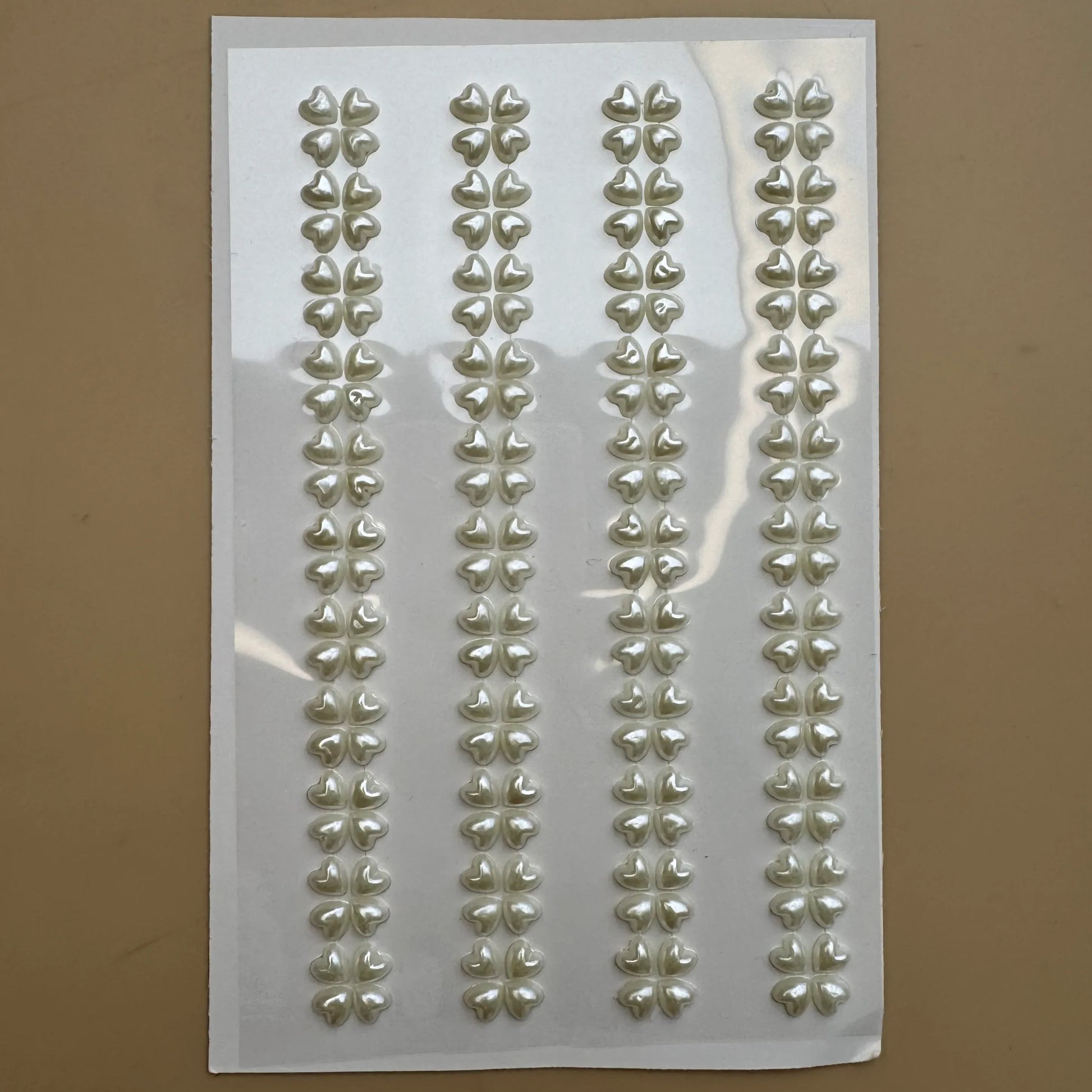 Pearl Heart Bling Sticker Sheets