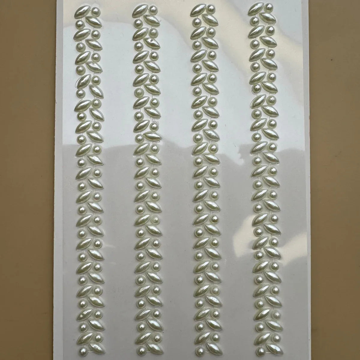 Pearl Twist Hair Sticker Sheet | Self-Adhesive