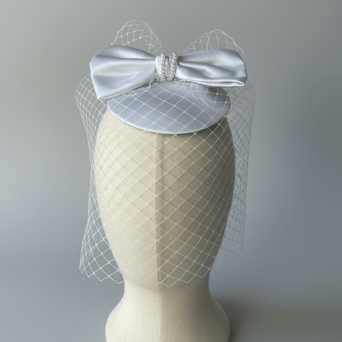 Celeste Bow Birdcage Veil Fascinator
