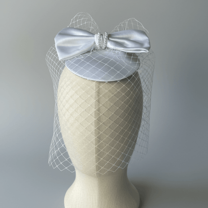 Celeste Bow Birdcage Veil Fascinator