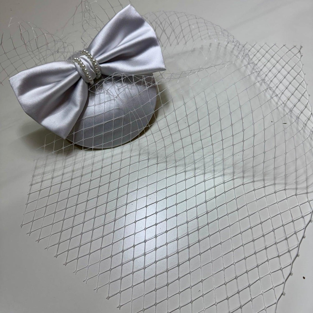 Celeste Bow Birdcage Veil Fascinator