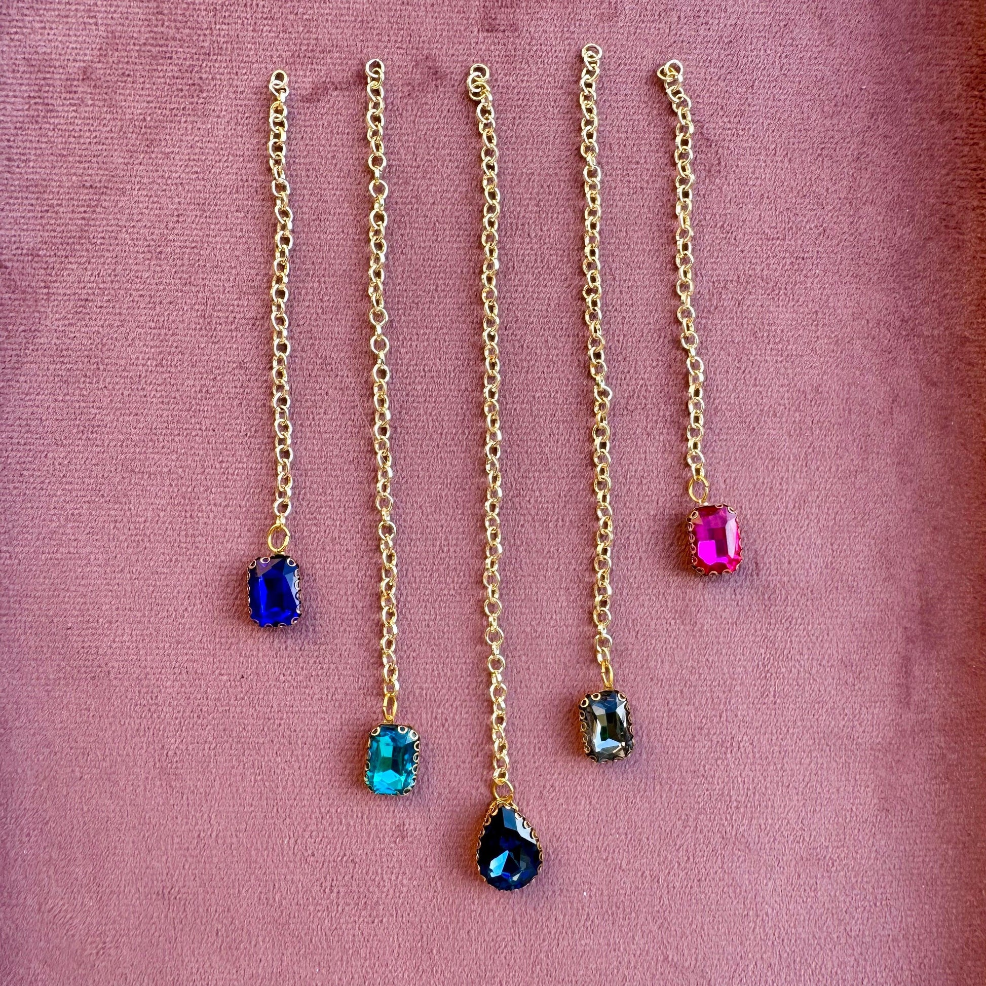 Celeste Gemstone Hair Chains
