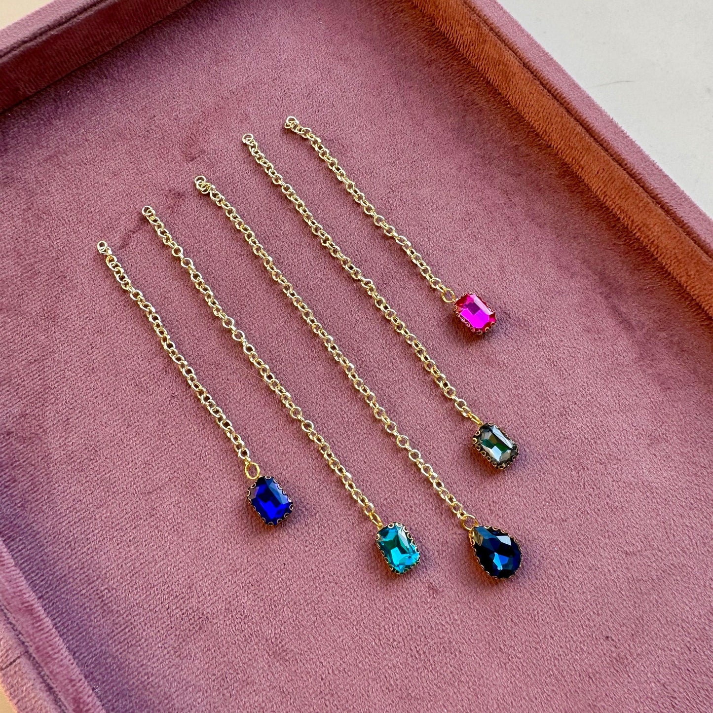 Stone Hair Chains for Bridal Hairstyle