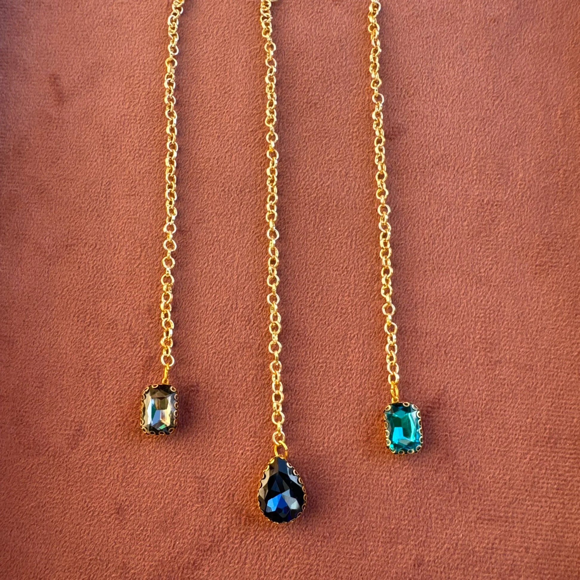 Celeste Gemstone Hair Chains