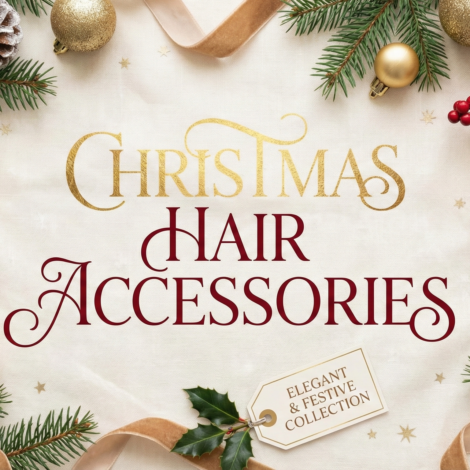 Christmans Hair Accessories by Nisha Gera