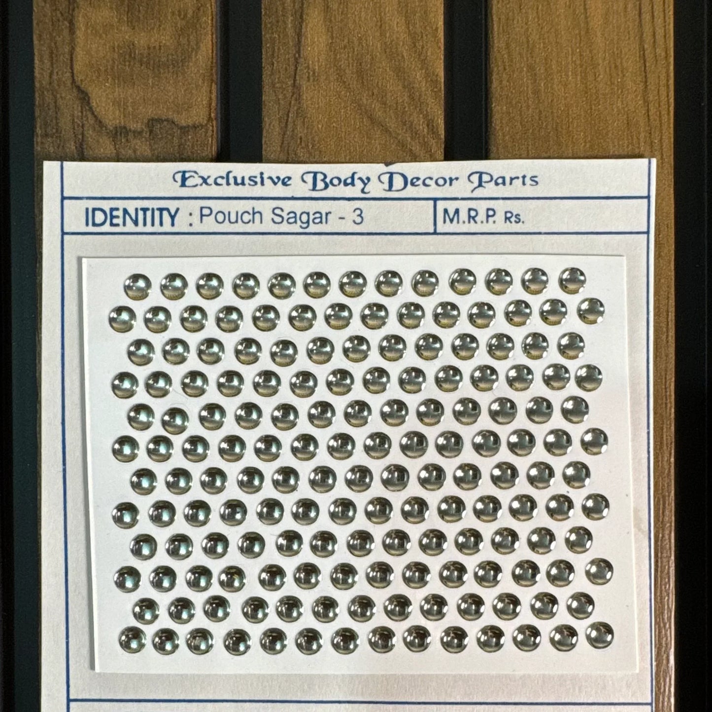 Crystal Dot 3D Hair Sticker Sheet | Self-Adhesive